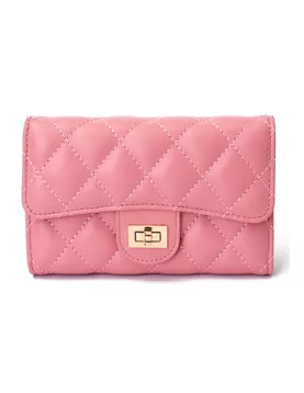 Kimberly Medium Wallet Lambskin Leather Pink