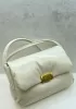 Mia Soft Leather Shoulder Bag Cream