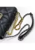 Adele Lilia Flap Small Bag Circle Hardware Black