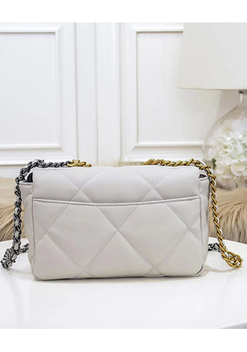 Adele Lilia Flap Small Bag Circle Hardware Cream