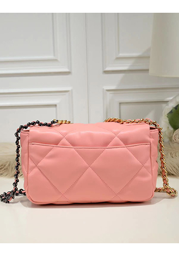 Adele Lilia Flap Small Bag Circle Hardware Pink
