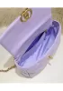 Adele Lilia Flap Small Bag Circle Hardware Purple