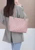 Adele Lambskin Chain Shoulder Tote Bag Pink