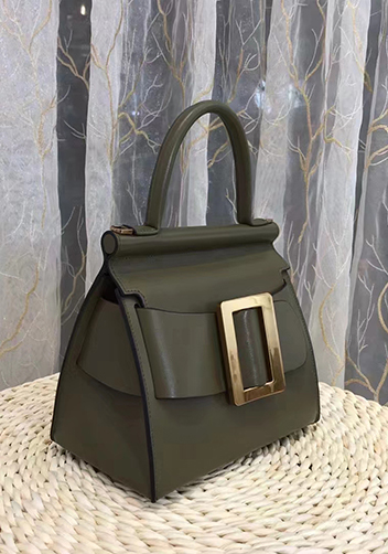 Alena Buckle Belt Top Handle Bag Green