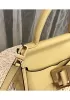 Alena Buckle Belt Top Handle Bag Yellow