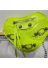 The Route 66 Leather Heart Shoulder Bag Green