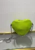 The Route 66 Leather Heart Shoulder Bag Green