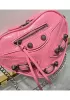 The Route 66 Leather Heart Shoulder Bag Pink