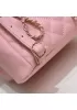 Adele Cowhide Chain Backpack Bag Pink