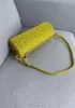 Adrienne Pleated Bracelet Leather Pouch Gold Yellow
