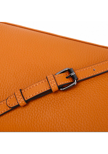 Christi Grain Leather Medium Bag Camel