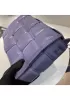 Mia Plaid Square Leather Medium Shoulder Bag Purple