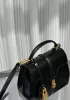 Shimanne Top handle Calfskin Small Bag Black