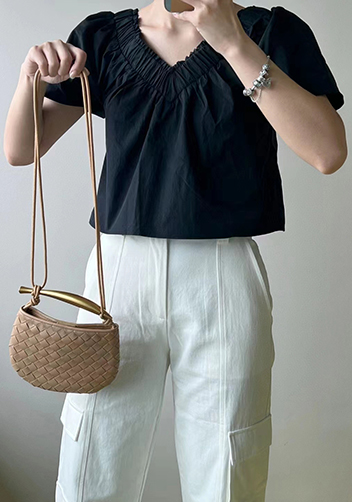 The Fish Handle Mini Bag Beige