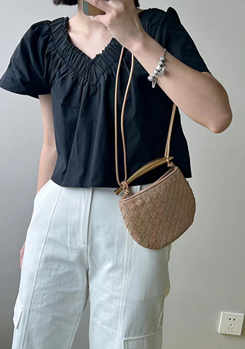 The Fish Handle Mini Bag Beige
