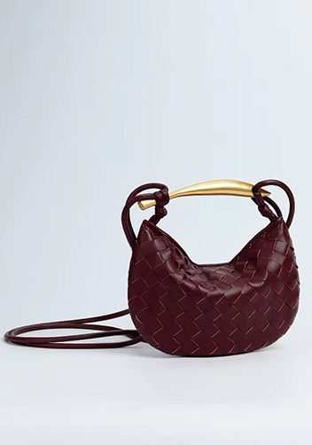 The Fish Handle Mini Bag Burgundy