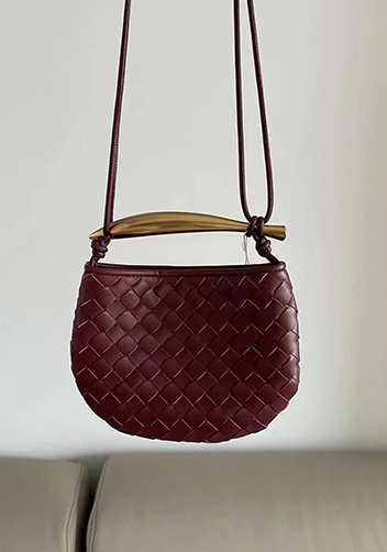 The Fish Handle Mini Bag Burgundy