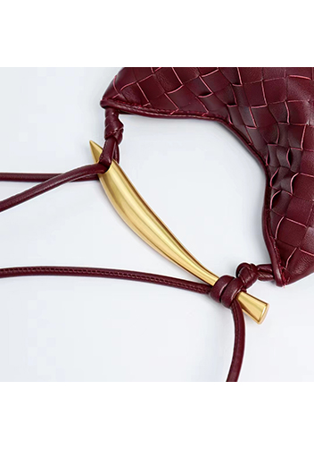 The Fish Handle Mini Bag Burgundy