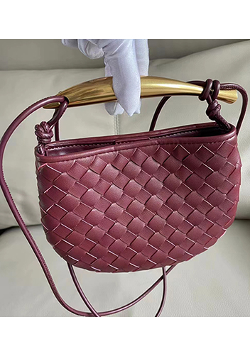 The Fish Handle Mini Bag Burgundy