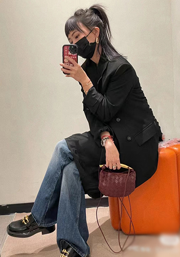 The Fish Handle Mini Bag Burgundy