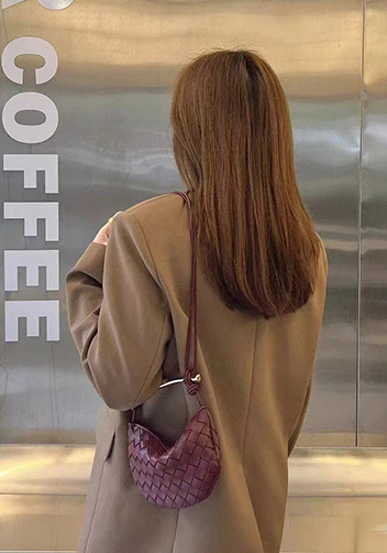 The Fish Handle Mini Bag Burgundy