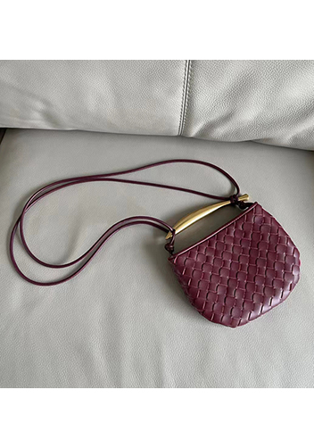 The Fish Handle Mini Bag Burgundy