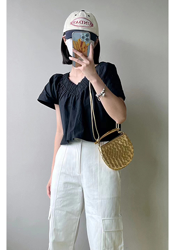 The Fish Handle Mini Bag Gold