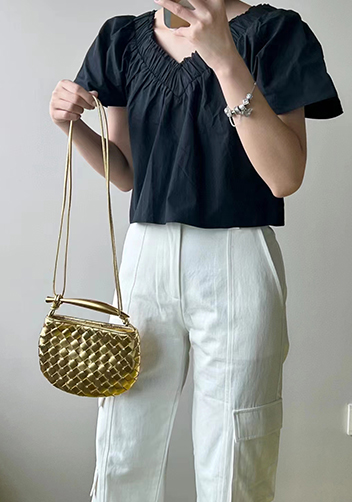 The Fish Handle Mini Bag Gold