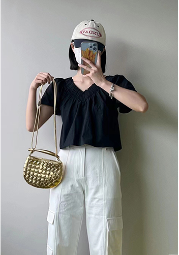 The Fish Handle Mini Bag Gold