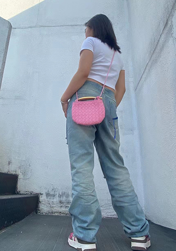 The Fish Handle Mini Bag Pink