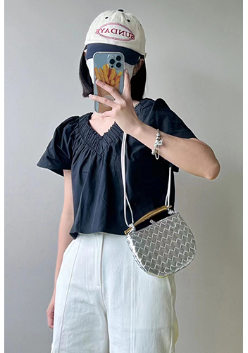 The Fish Handle Mini Bag Silver