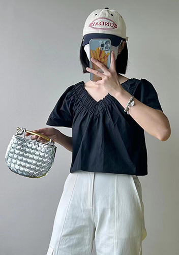 The Fish Handle Mini Bag Silver