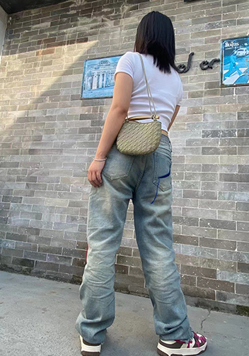 The Fish Handle Mini Bag Stone Green
