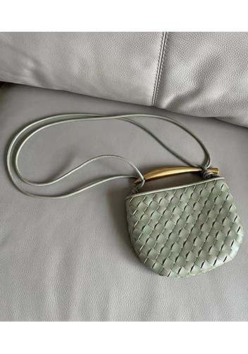 The Fish Handle Mini Bag Stone Green