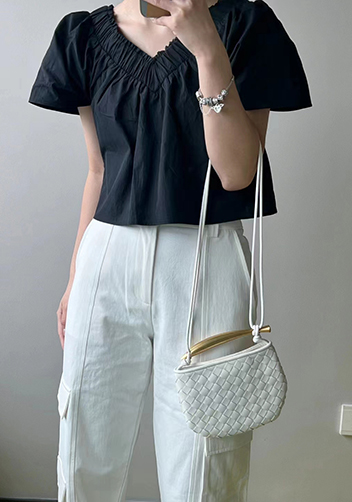 The Fish Handle Mini Bag White