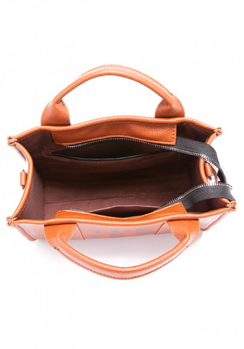 Tote Medium Bag Vegan Leather Brown
