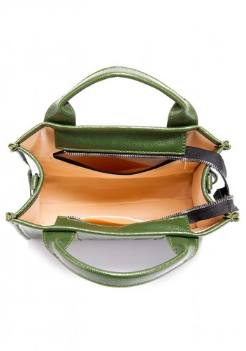 Tote Medium Bag Vegan Leather Green