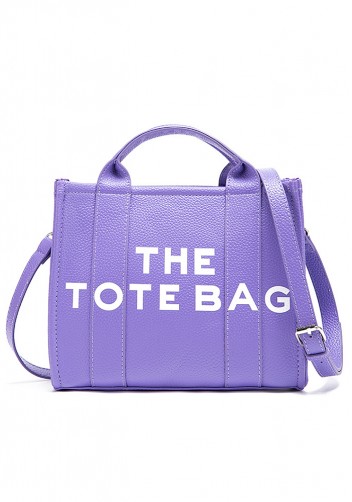 Tote Medium Bag Vegan Leather Violet