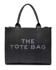 Tote Large Bag Vegan Leather Black