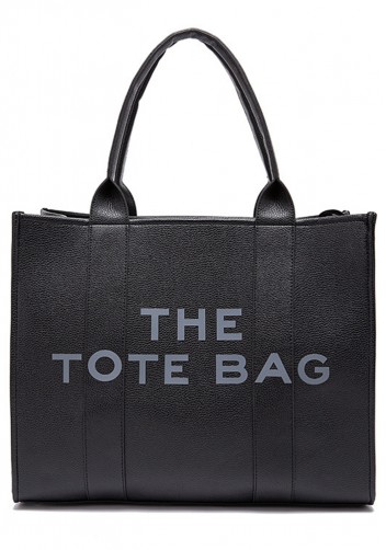Tote Large Bag Vegan Leather Black