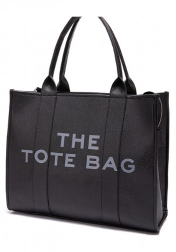 Tote Large Bag Vegan Leather Black