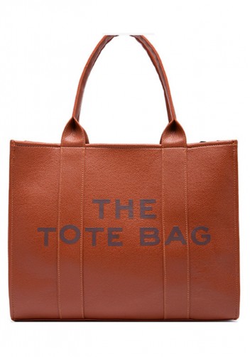 Tote Large Bag Vegan Leather Brown