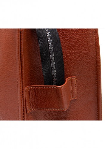 Tote Large Bag Vegan Leather Brown