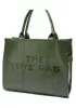 Tote Large Bag Vegan Leather Green
