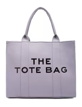 Tote Large Bag Vegan Leather Grey