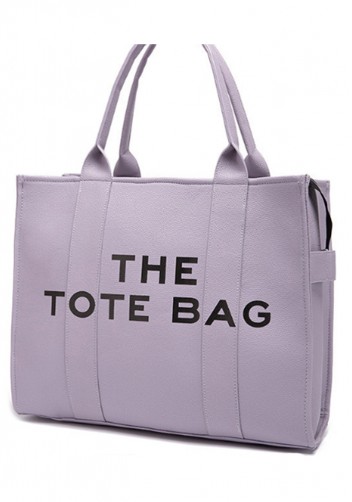 Tote Large Bag Vegan Leather Grey