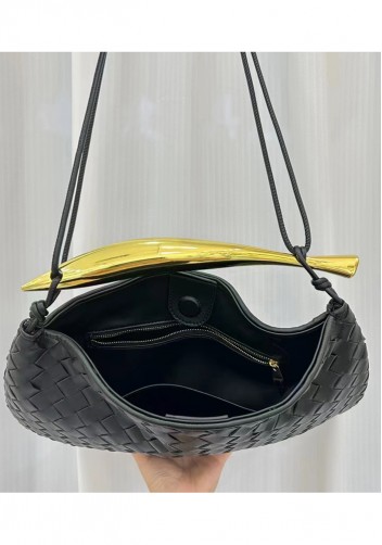 The Fish Handle Large Shoulder Bag Black