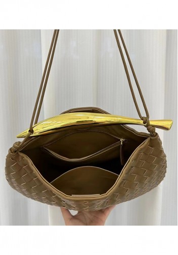 The Fish Handle Large Shoulder Bag Brown