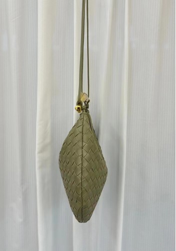 The Fish Handle Large Shoulder Bag Stone Green