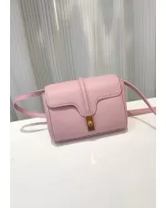 Shimanne Calfskin Shoulder Mini Bag Pink